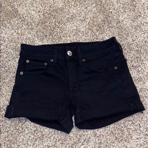 American Eagle Black Jean Shorts